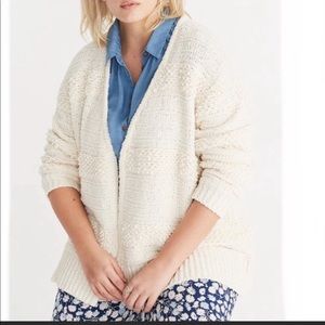 Madewell XS open cardigan textured